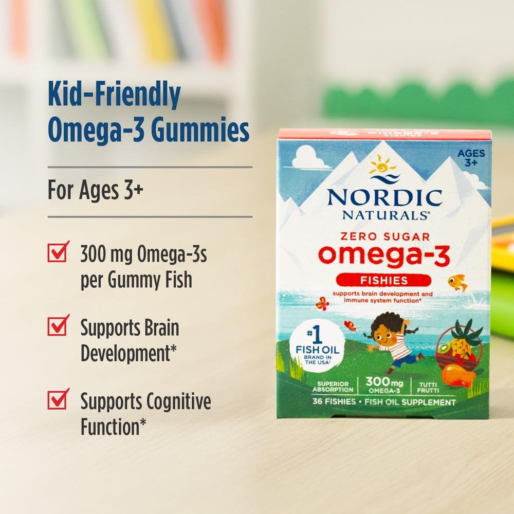 Nordic Naturals Omega-3 Fishies tutti frutti flavour close-up