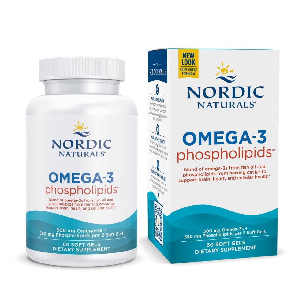 Nordic Naturals Omega-3 Phospholipids fish oil supplement front view