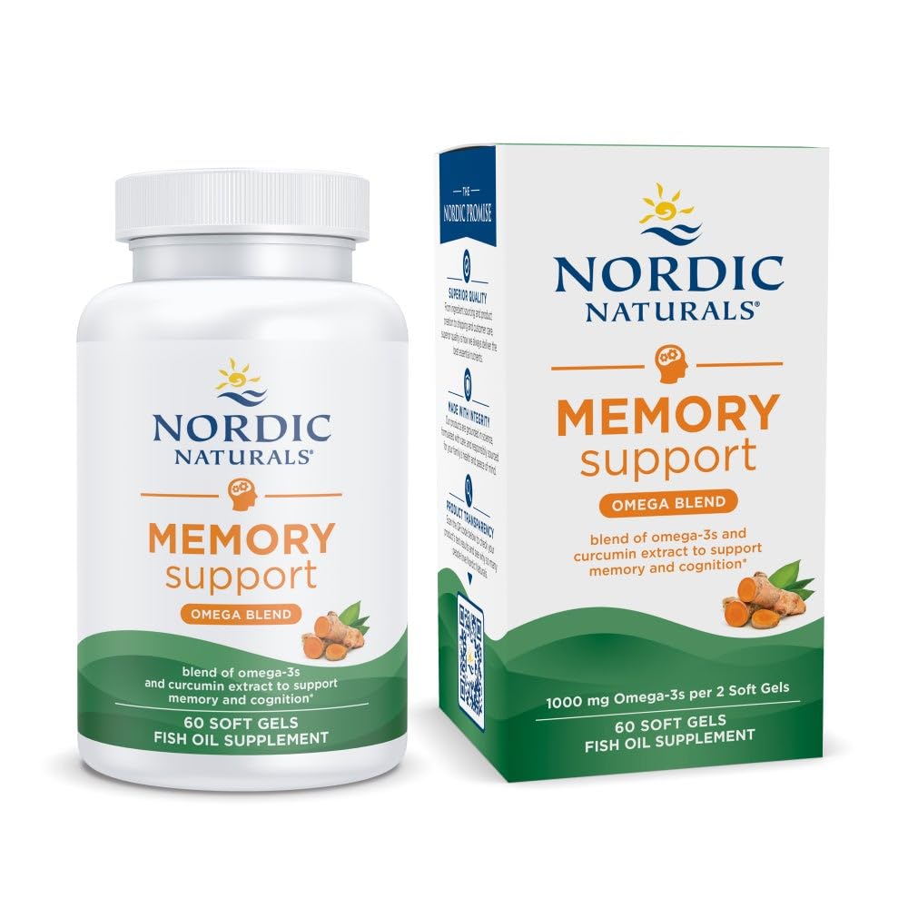 Nordic Naturals Omega Memory with Curcumin front view of packaging