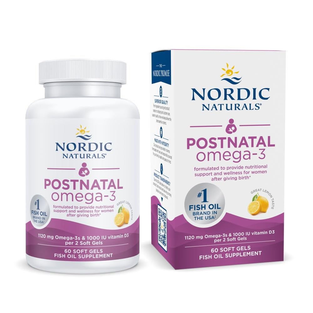 Nordic Naturals Postnatal Omega-3 50g front view