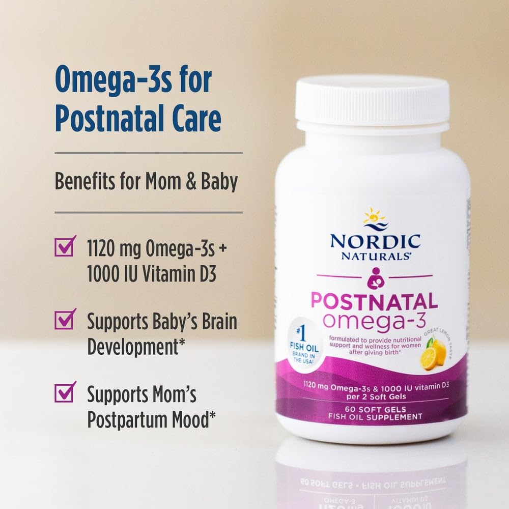 Nordic Naturals Postnatal Omega-3 50g packaging