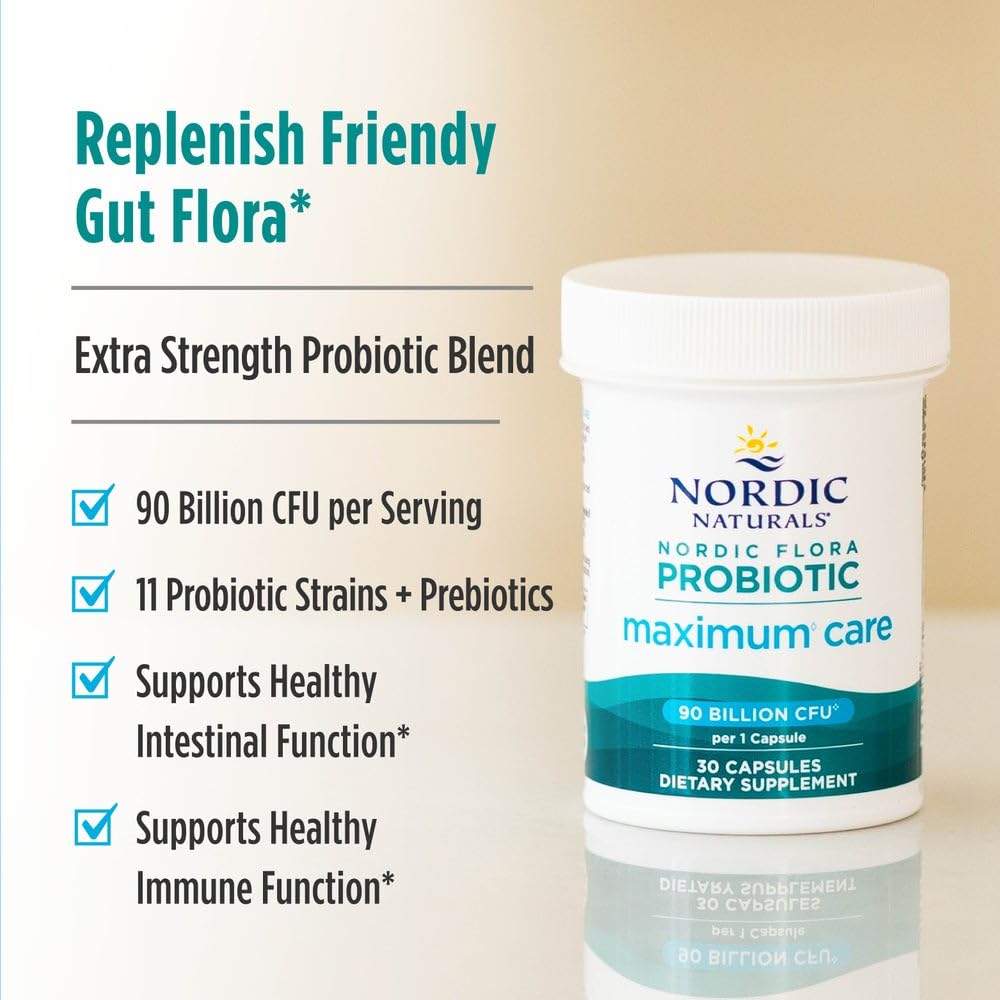 Nordic Naturals Prebiotic Capsules bottle with label