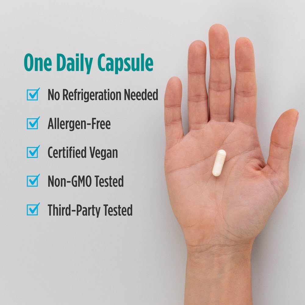 Nordic Naturals Prebiotic Capsules on a wooden table