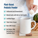 Nordic Naturals Prebiotic Powder 204g mixed in a glass of water