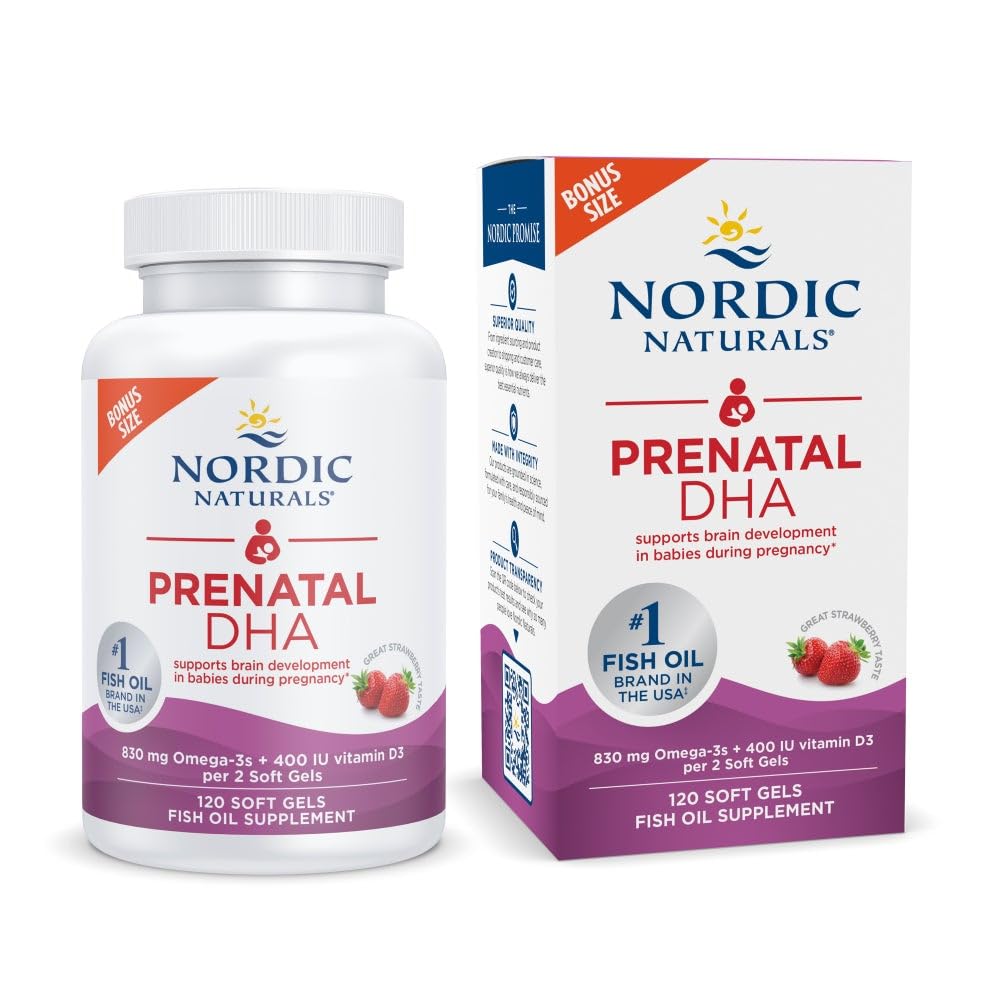 Nordic Naturals Prenatal DHA 118g bottle front view