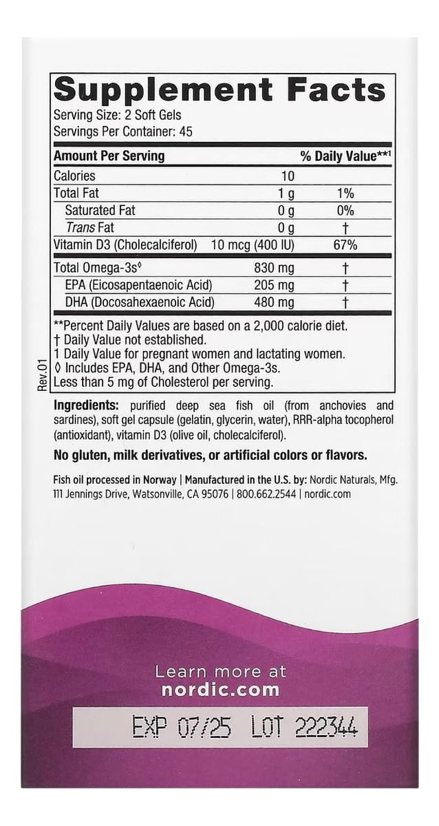 Nordic Naturals Prenatal DHA 50g on a wooden table