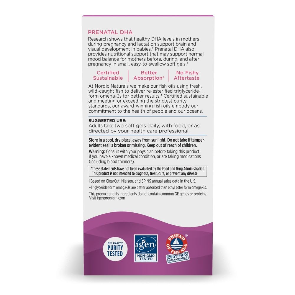 Nordic Naturals Prenatal DHA with a measuring spoon