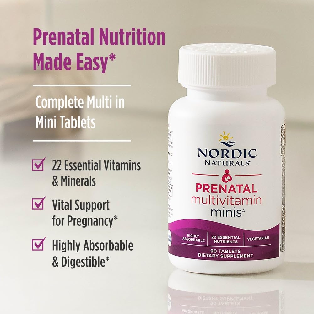 Nordic Naturals Prenatal Multivitamin Mini Tablets packaging