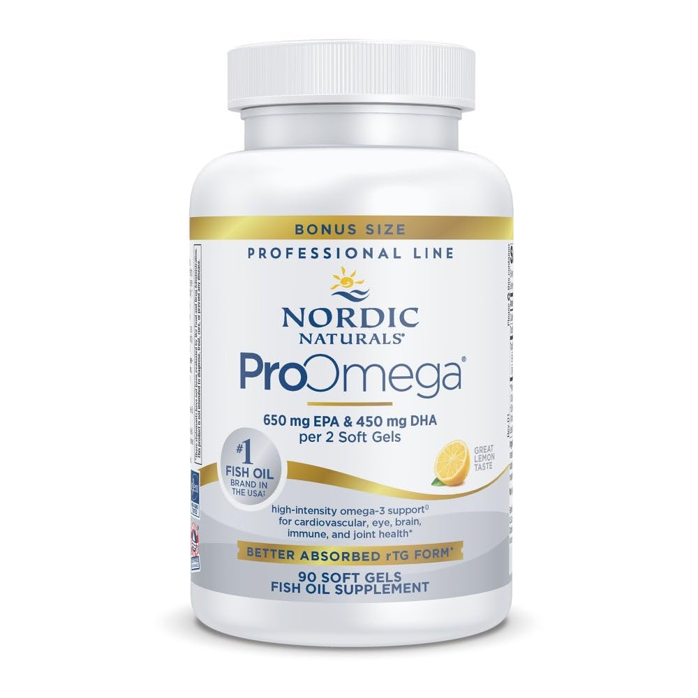Nordic Naturals ProOmega Fish Oil Soft Gels front view