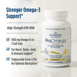 Nordic Naturals ProOmega Fish Oil Soft Gels side view