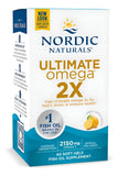 Nordic Naturals Ultimate Omega 2X Fish Oil Soft Gels on a table