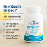 Nordic Naturals Ultimate Omega-D3 Fish Oil Soft Gels packaging