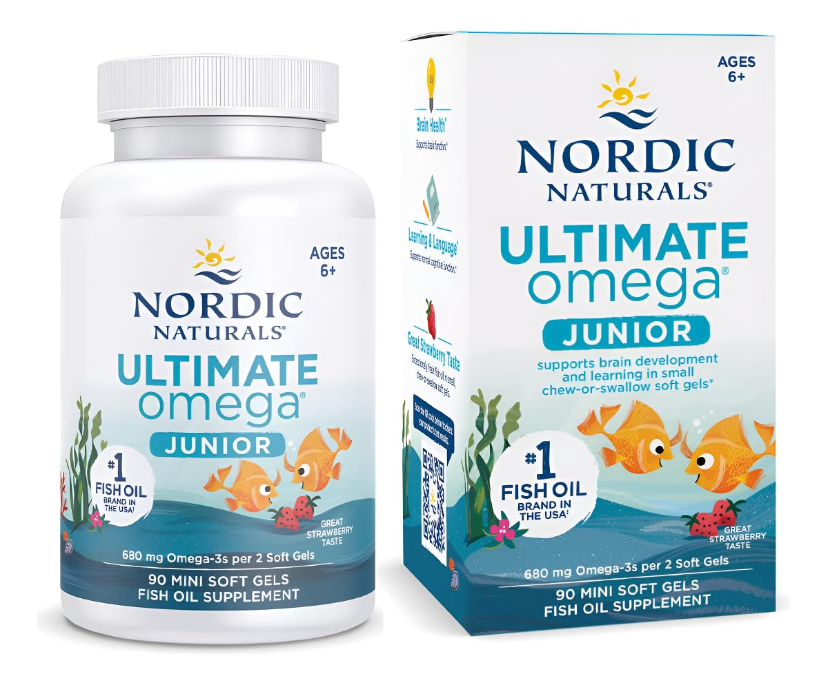 Nordic Naturals Ultimate Omega Jr. 95g front view with packaging