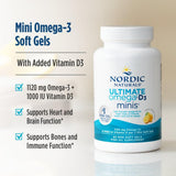 Nordic Naturals Ultimate Omega Mini D3 soft gels close-up