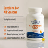 Nordic Naturals Vitamin D3 1000 Soft Gels natural orange flavour description