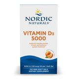 Nordic Naturals Vitamin D3 5000 soft gels front view with packaging