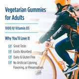 Nordic Naturals Vitamin D3 Gummies in a bowl, highlighting the wild berry colour