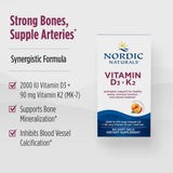 Nordic Naturals Vitamin D3 + K2 Soft Gel packaging