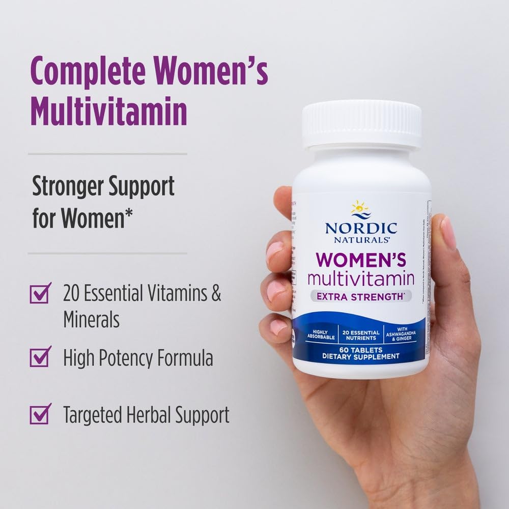 Nordic Naturals Women’s Multivitamin Extra Strength capsule close-up