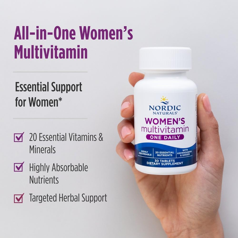 Nordic Naturals Women’s Multivitamin One Daily side view of packaging