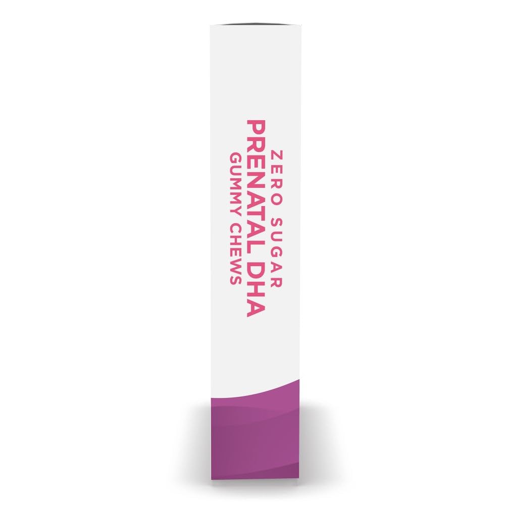 Nordic Naturals Zero Sugar Prenatal Gummy Chews with a measuring spoon