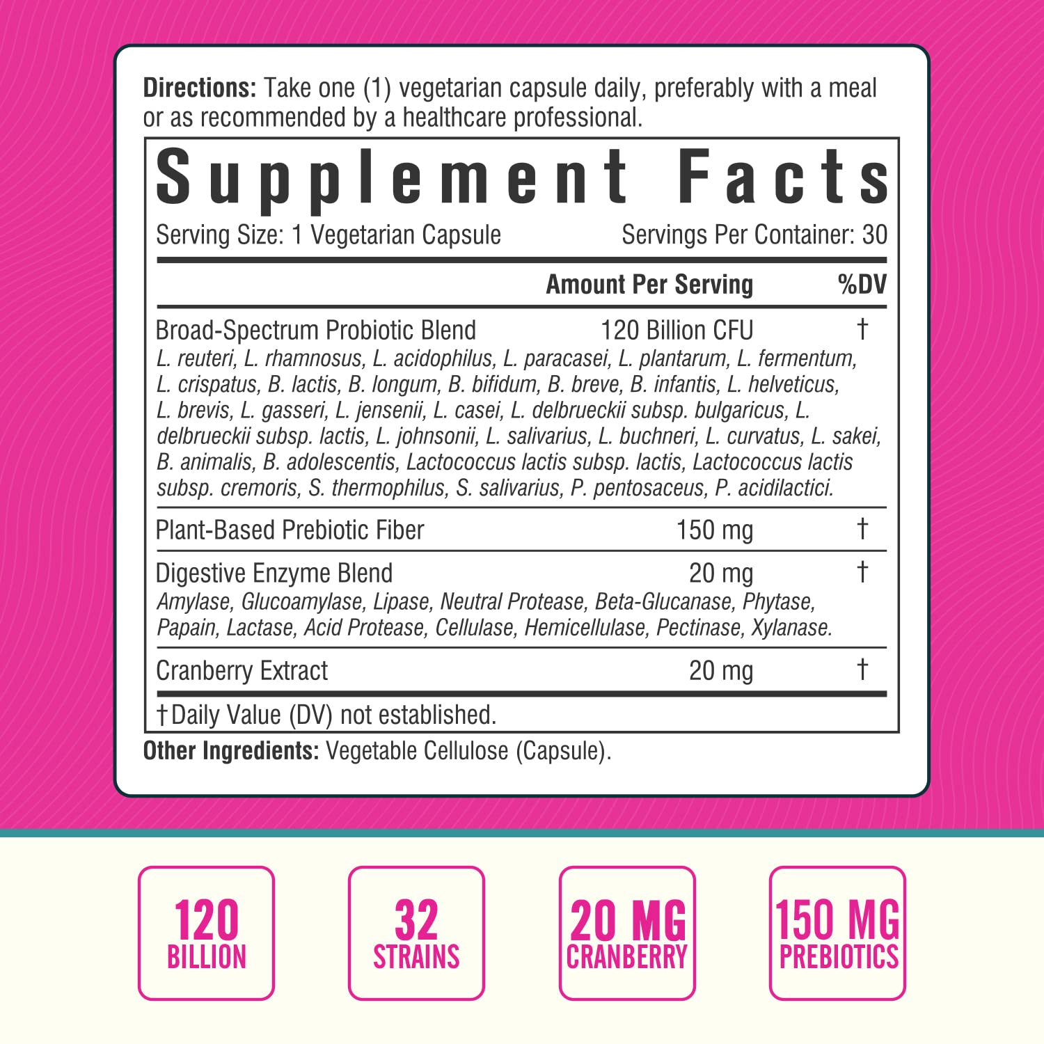 Nordvida Women's Probiotic capsule close-up showing size
