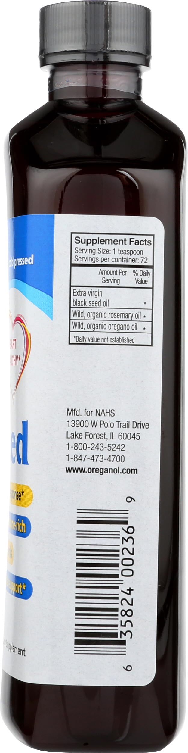 NORTH AMERICAN HERB & SPICE Black Seed Oil 363g in a kitchen setting