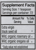 NORTH AMERICAN HERB & SPICE Black Seed Oil 363g with oregano and rosemary oils
