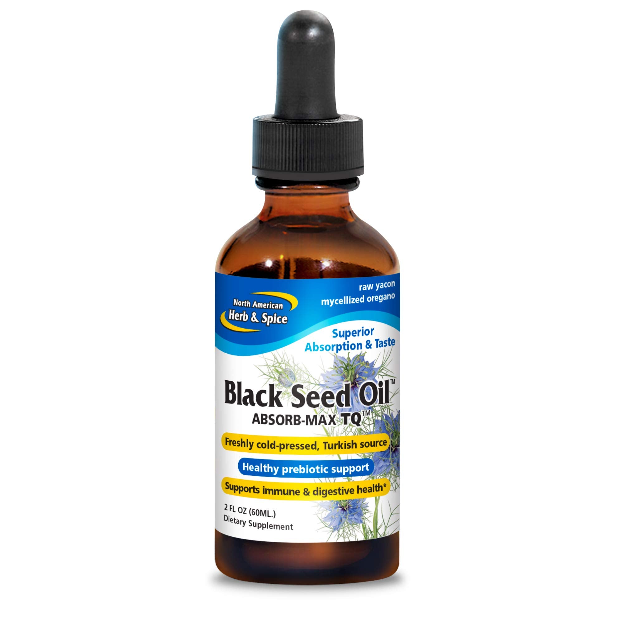 NORTH AMERICAN HERB & SPICE Black Seed Oil 68g front view