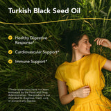 NORTH AMERICAN HERB & SPICE Black Seed Oil 6g bottle side view