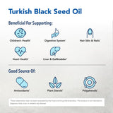NORTH AMERICAN HERB & SPICE Black Seed Oil 6g label close-up