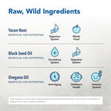 NORTH AMERICAN HERB & SPICE Black Seed Oil label close-up