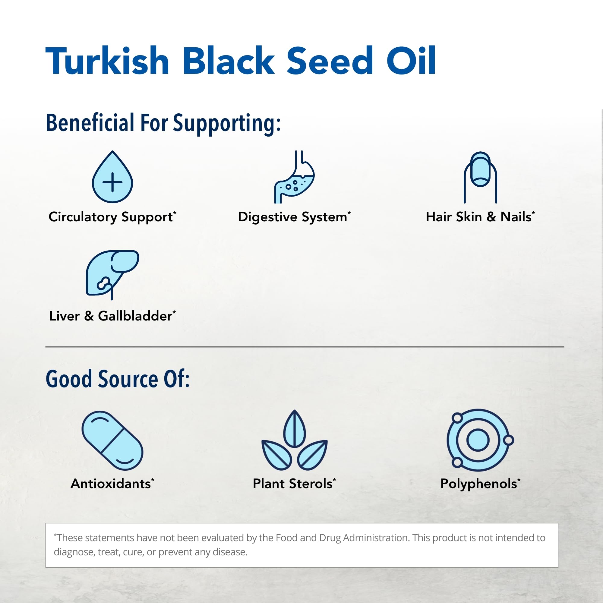 NORTH AMERICAN HERB & SPICE Black Seed Oil side view showing bottle design