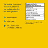 NORTH AMERICAN HERB & SPICE Herbal-zzZs label close-up showing ingredients