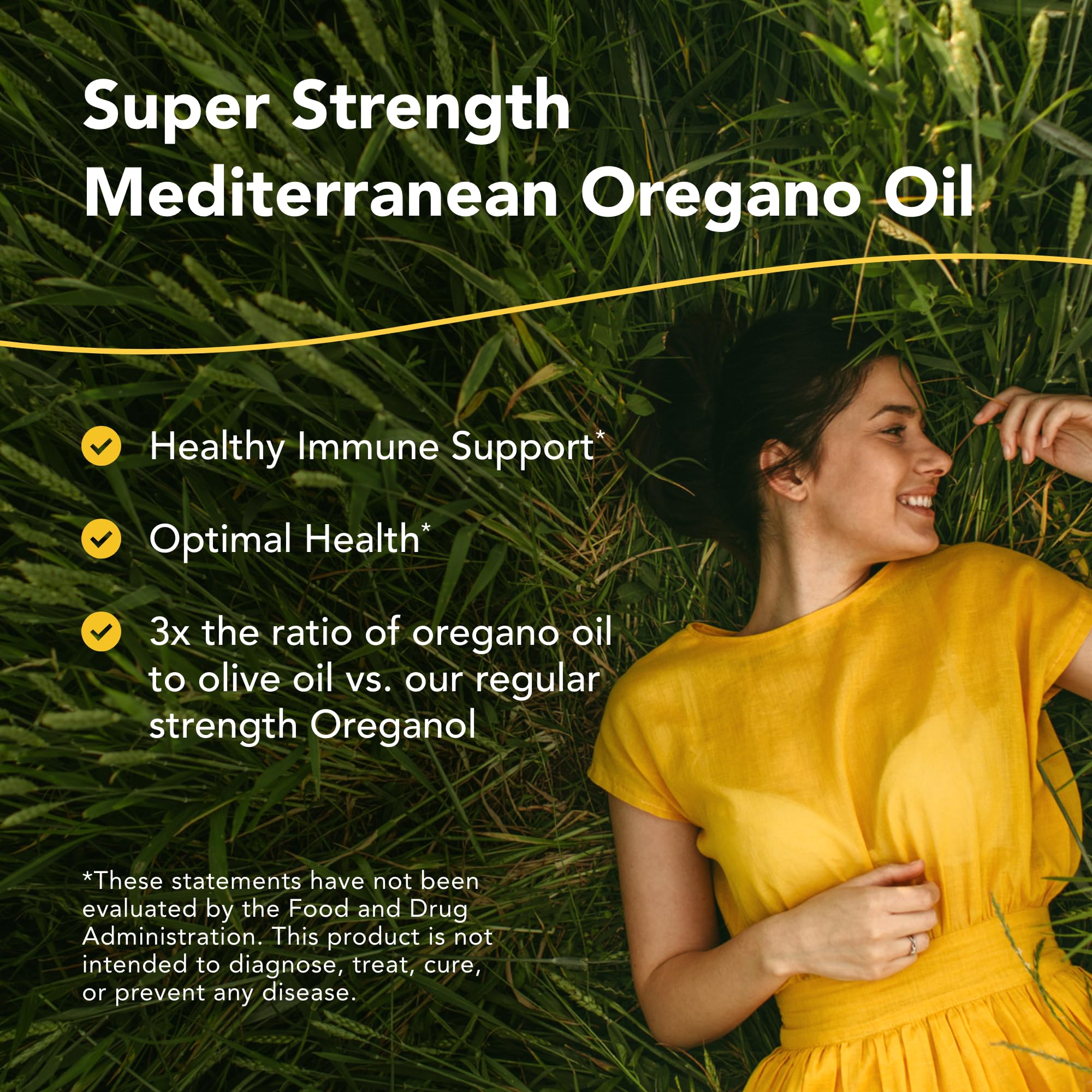 NORTH AMERICAN HERB & SPICE Oreganol P73 bottle side view