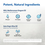 NORTH AMERICAN HERB & SPICE Oreganol P73 capsules in a spoon