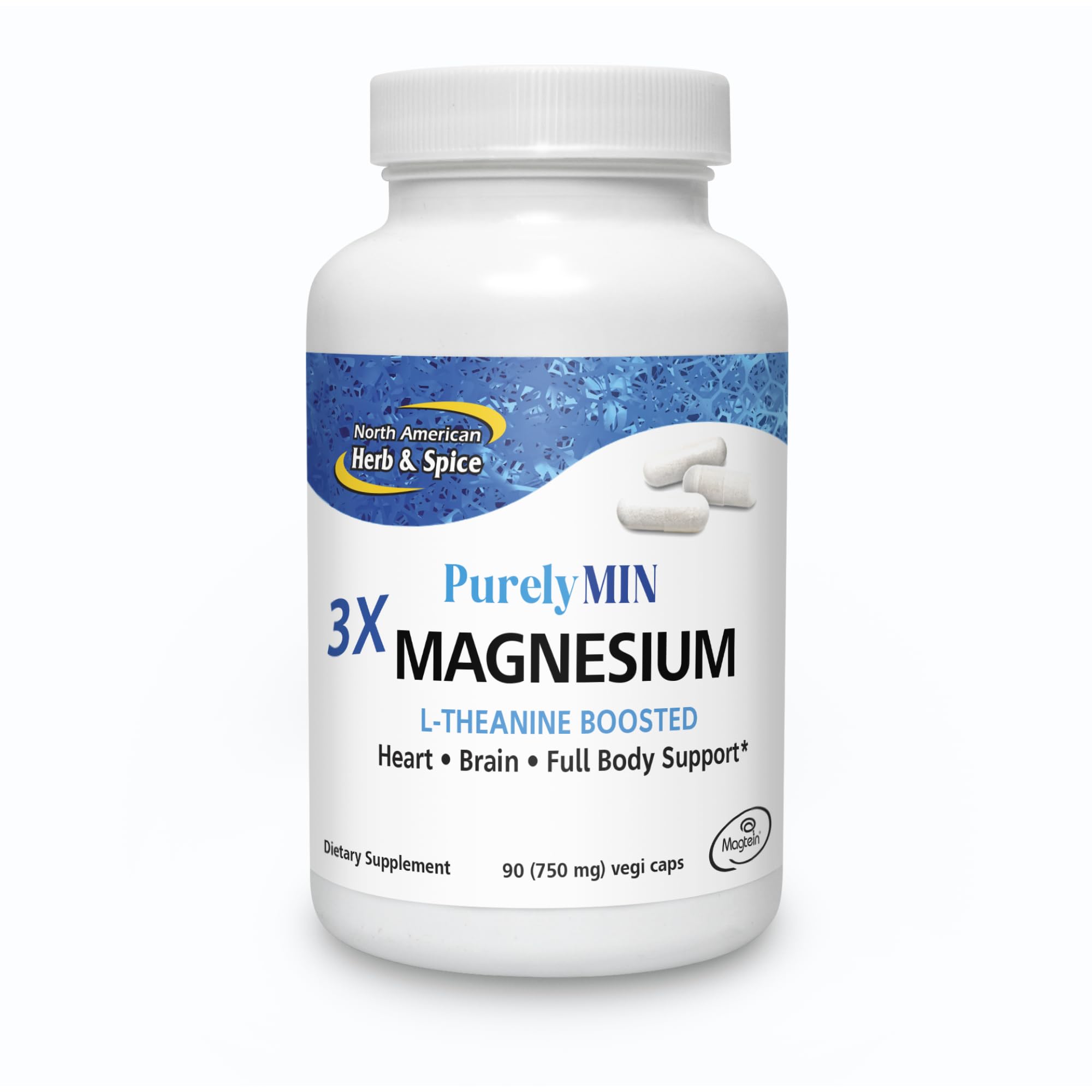 NORTH AMERICAN HERB & SPICE PurelyMin Triple Magnesium Complex front view