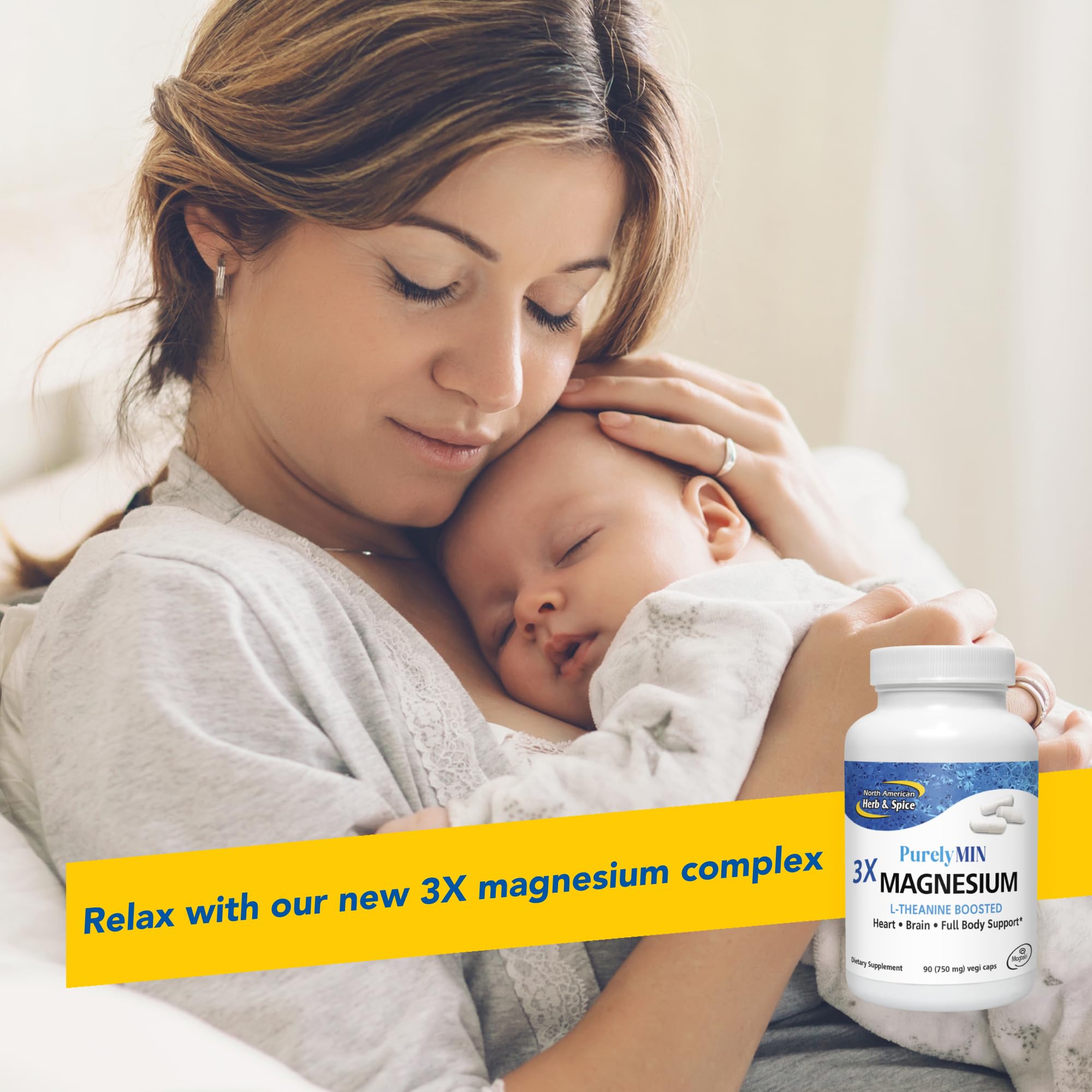 NORTH AMERICAN HERB & SPICE PurelyMin Triple Magnesium Complex label details