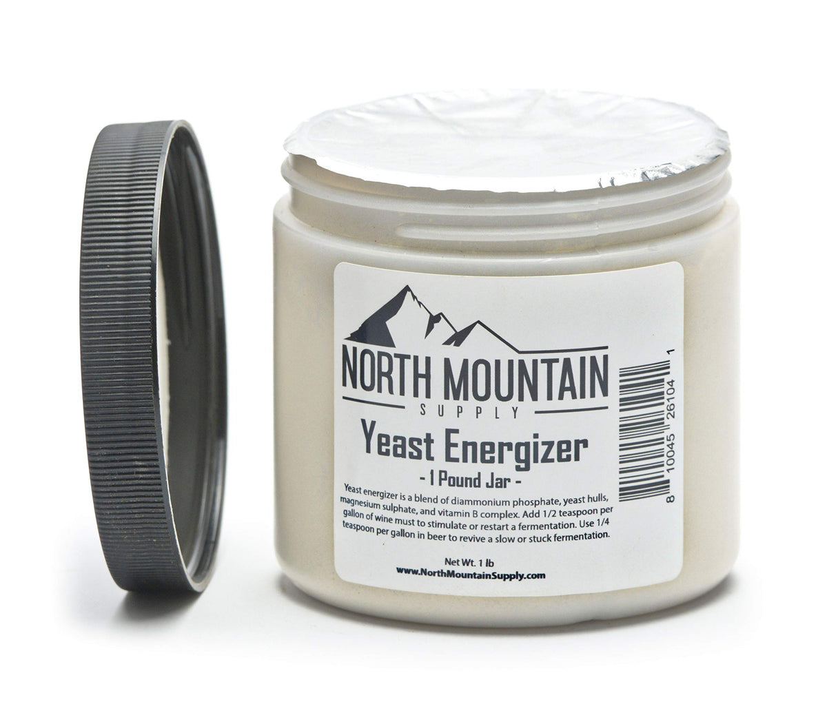 North Mountain Supply Yeast Energizer 454g jar front view