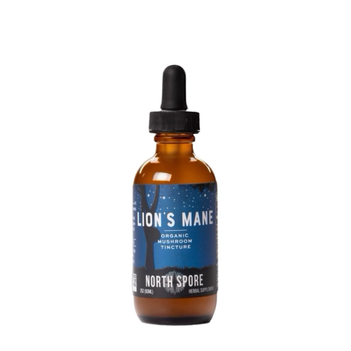 North Spore Lion's Mane Mushroom Extract 4oz bottle with dropper