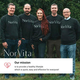 NorVita B12 Spray 500 mcg back view with nutritional information