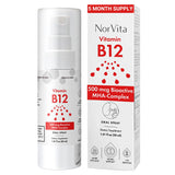 NorVita B12 Spray 500 mcg front view with packaging