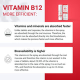 NorVita B12 Spray 500 mcg showing serving size
