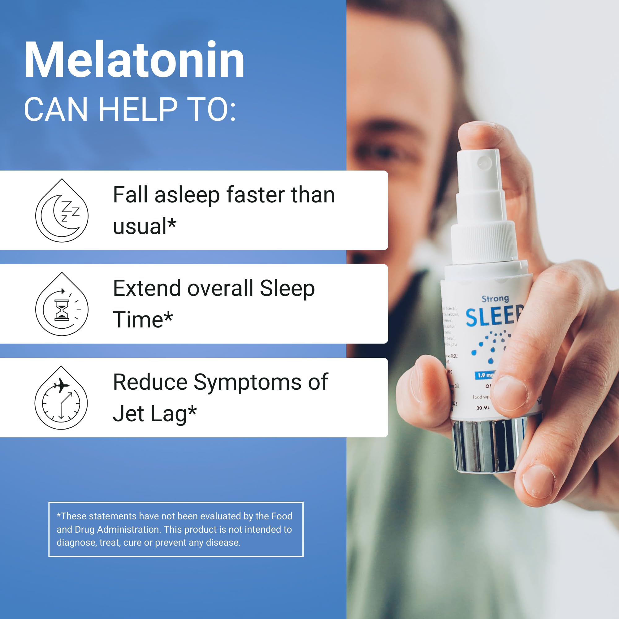 NorVita Sublingual Melatonin Spray 30ml bottle with label
