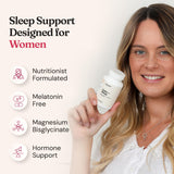 Nourished Calm + Sleep 60 Capsules back view