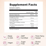 Nourished Calm + Sleep 60 Capsules with ingredients