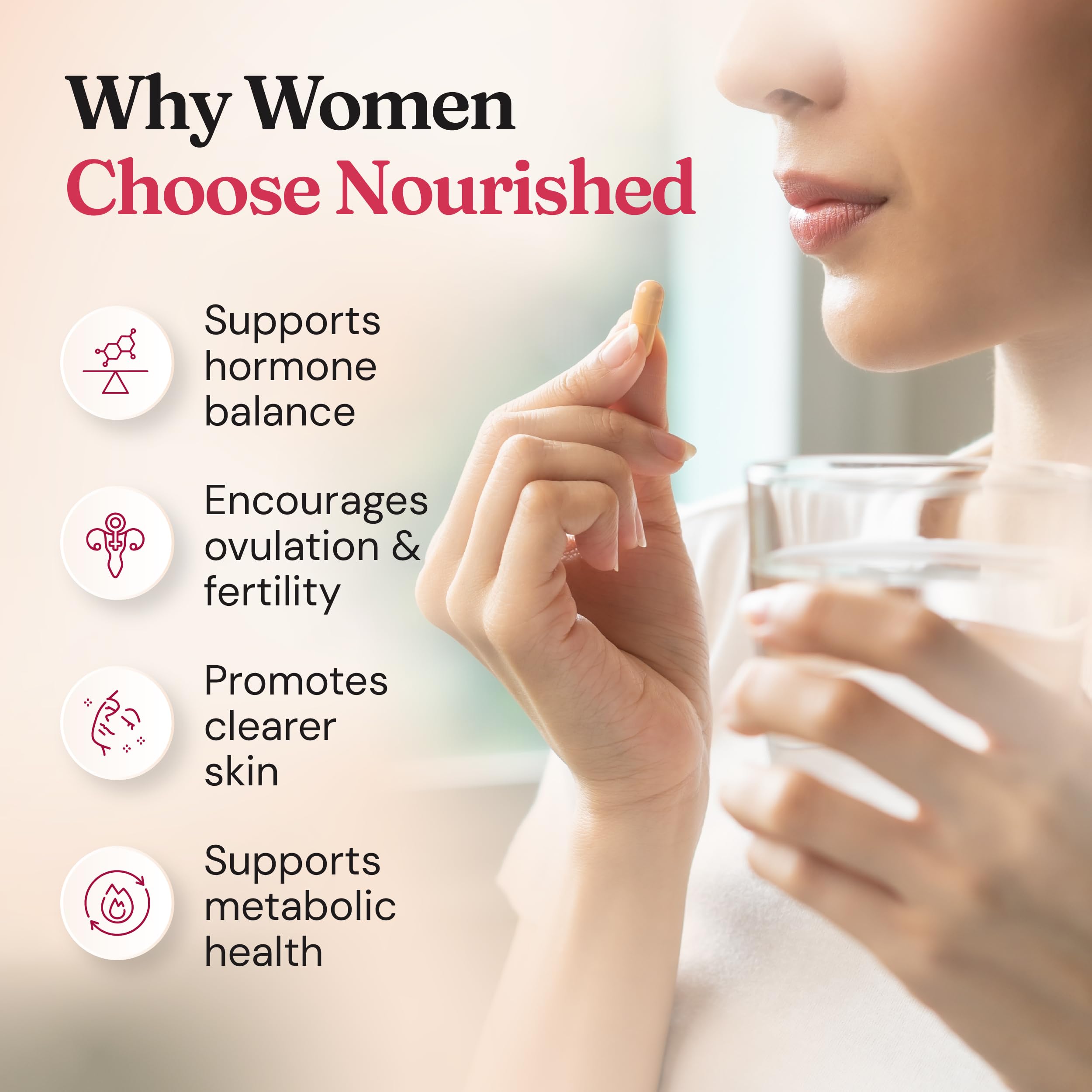 Nourished Natural Health D-Chiro and Inositol Supplement close-up