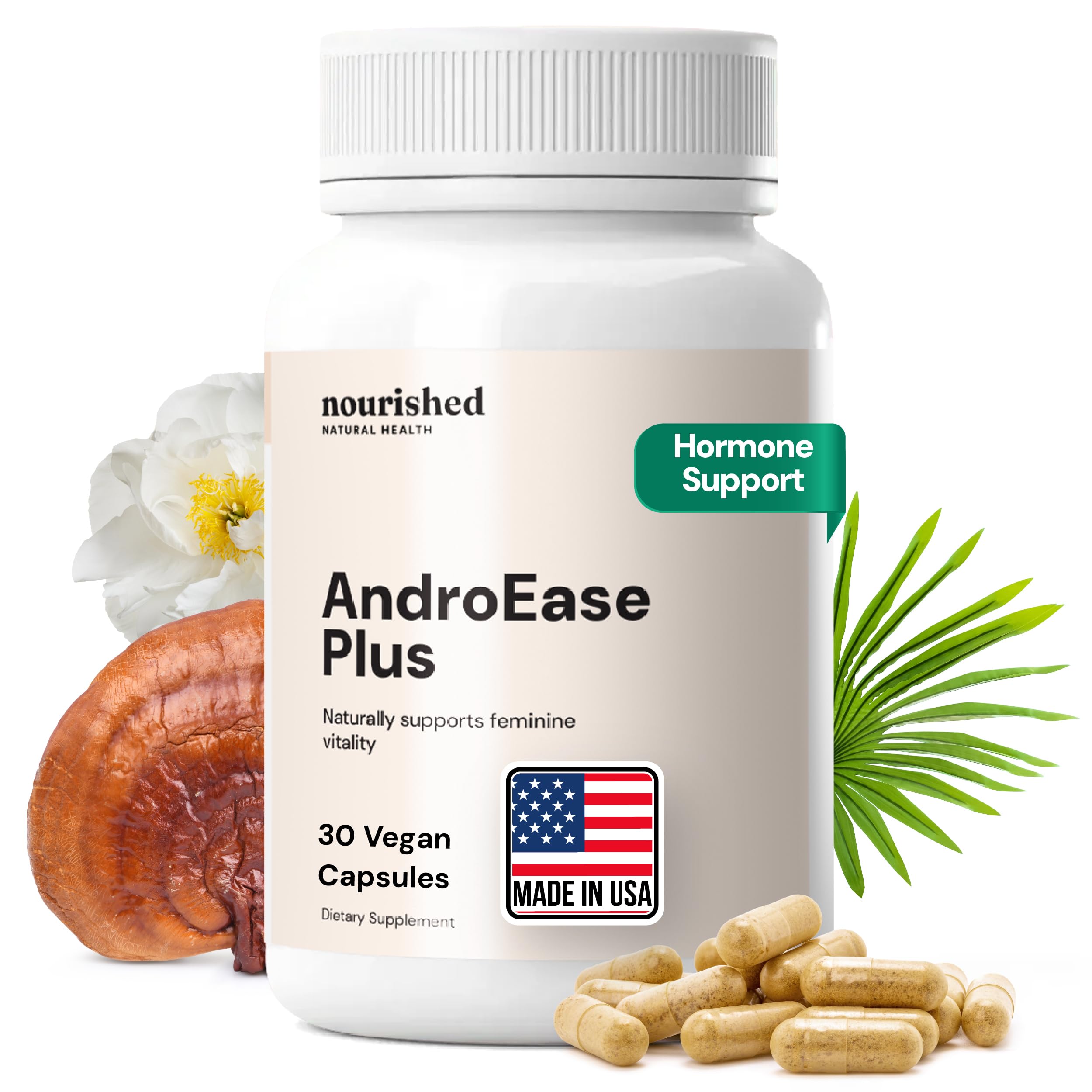 Nourished Natural Health Saw Palmetto Extract 30 capsules front view