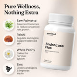 Nourished Natural Health Saw Palmetto Extract capsules in a hand