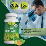 Nourishing Nutrients Citrus Bergamot capsules on a wooden table